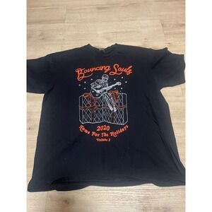 The Bouncing Souls 20020 Holiday Shirt XL‎ Black Orange Punk Rancid NoFX AFI H2O